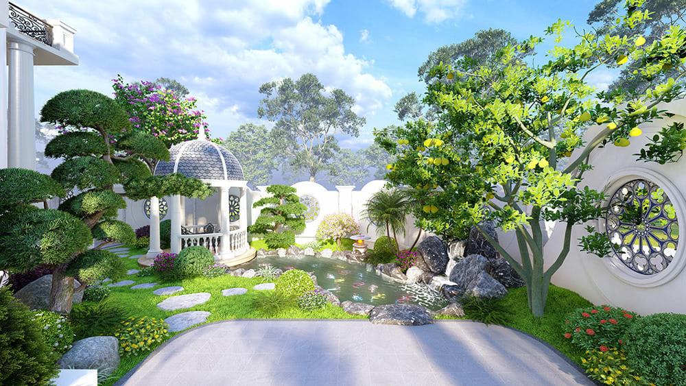 Chọn cây sân vườn theo diện tích